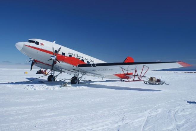 The Basler aircraft used in the ICECAP project (Photo: Paul Hellerman) © Australian Antarctic Division http://www.antarctica.gov.au/
